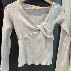 Long sleeve ribbed top
